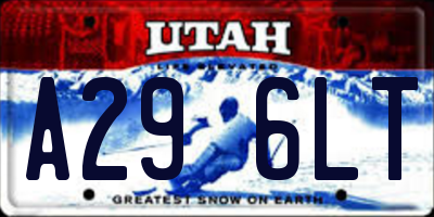 UT license plate A296LT