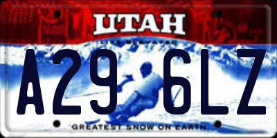UT license plate A296LZ