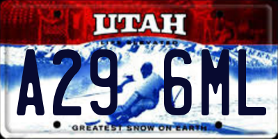 UT license plate A296ML