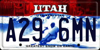 UT license plate A296MN