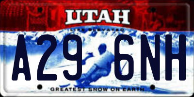 UT license plate A296NH