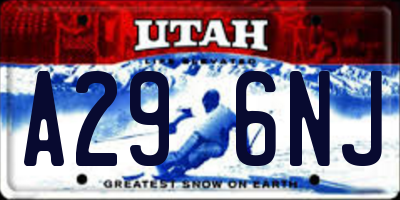 UT license plate A296NJ