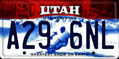 UT license plate A296NL