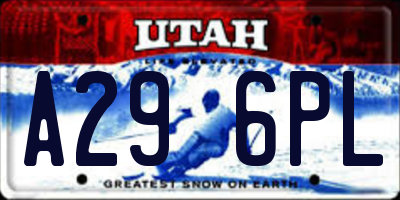 UT license plate A296PL