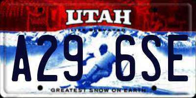 UT license plate A296SE