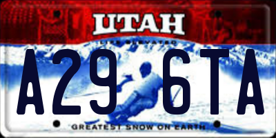 UT license plate A296TA