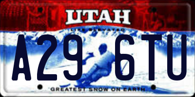 UT license plate A296TU