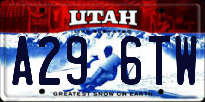 UT license plate A296TW