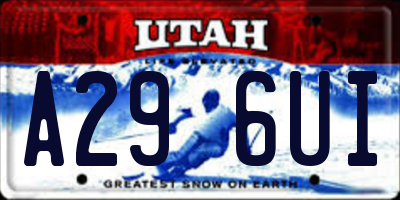UT license plate A296UI
