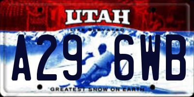 UT license plate A296WB