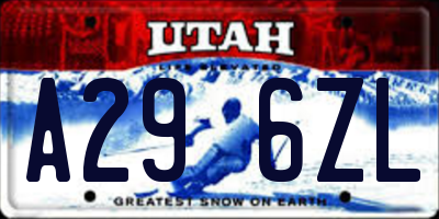 UT license plate A296ZL