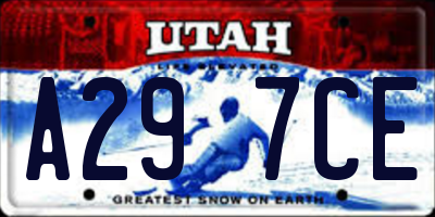 UT license plate A297CE