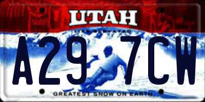 UT license plate A297CW