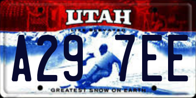 UT license plate A297EE