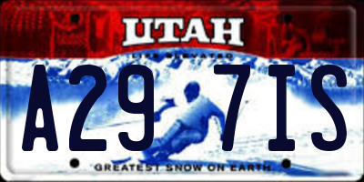 UT license plate A297IS