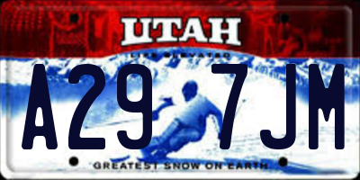 UT license plate A297JM