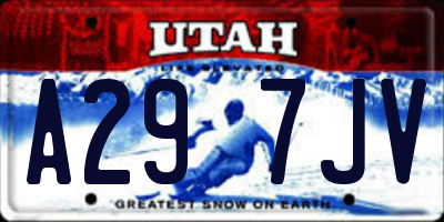 UT license plate A297JV