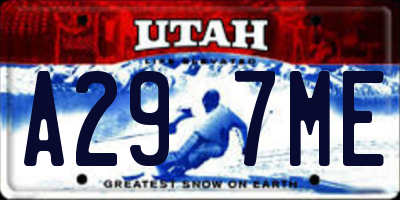 UT license plate A297ME