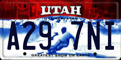 UT license plate A297NI