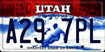 UT license plate A297PL