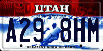 UT license plate A298HM