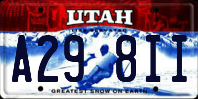 UT license plate A298II