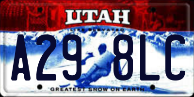 UT license plate A298LC