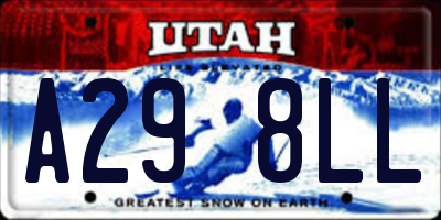 UT license plate A298LL