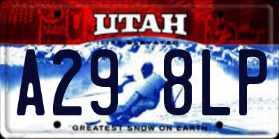 UT license plate A298LP