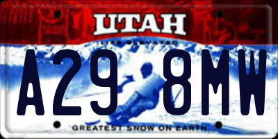 UT license plate A298MW