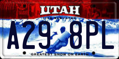 UT license plate A298PL