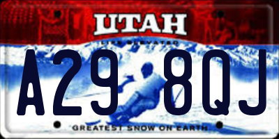 UT license plate A298QJ
