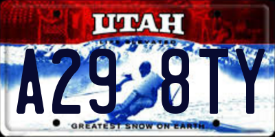 UT license plate A298TY
