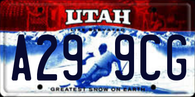 UT license plate A299CG