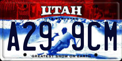 UT license plate A299CM