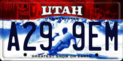UT license plate A299EM