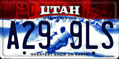 UT license plate A299LS