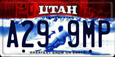 UT license plate A299MP