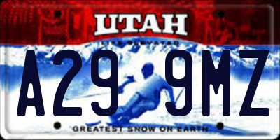 UT license plate A299MZ