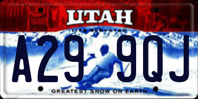 UT license plate A299QJ