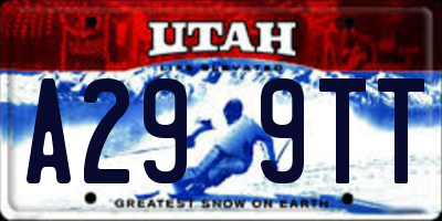 UT license plate A299TT