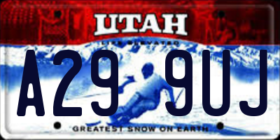 UT license plate A299UJ