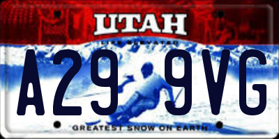 UT license plate A299VG