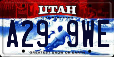 UT license plate A299WE