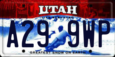 UT license plate A299WP