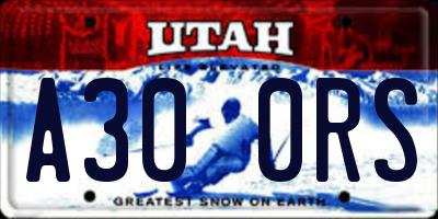 UT license plate A300RS