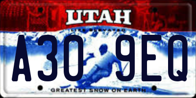 UT license plate A309EQ