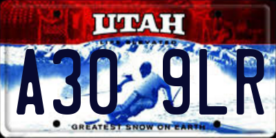 UT license plate A309LR
