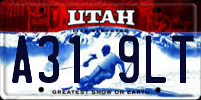 UT license plate A319LT