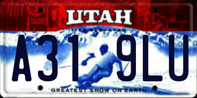 UT license plate A319LU
